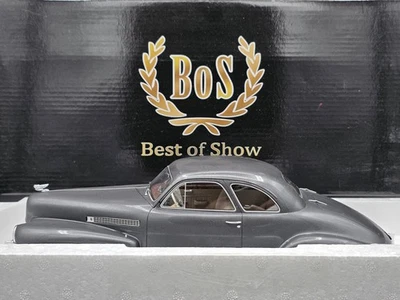BOS Models 1941 Cadillac Series 62 Club Coupe 1:18 Resin Car LE 504 BOS291 Gray - Image 1 of 4