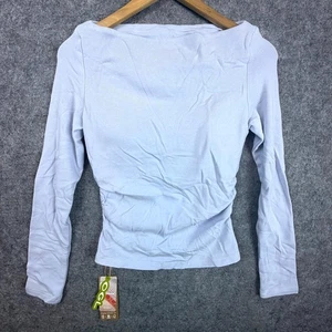 OGL Move Eco Mousse ProWarm modernes Brami-Top mit seitlichem Rüschen U-Boot-Ausschnitt Damen M blau - Bild 1 von 7