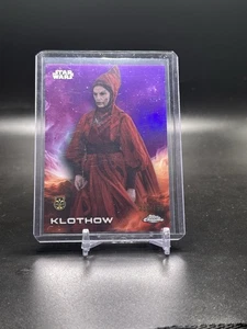 2025 Topps Chrome Star Wars Klothow Debut Kamino Purple Refractor /199 - Picture 1 of 2