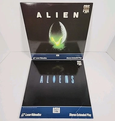 Vintage Lot of 2 Alien Aliens LaserDiscs Movies CBS/Fox Video Laser Videodisc - Image 1 of 4