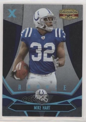 2008 Donruss Gridiron Gear Rookie Platinum X's /25 Mike Hart #172 Rookie RC - Image 1 of 2