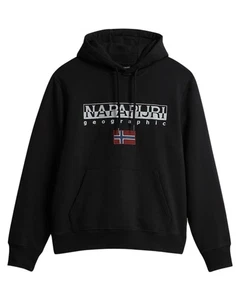 Napapijri Sweatshirt Np0a4gja Hoodie Schwarz - Bild 1 von 4