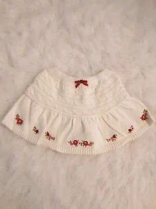 Gymboree Girls White Ivory Cape Poncho Sweater Coat Size 4T - Picture 1 of 1