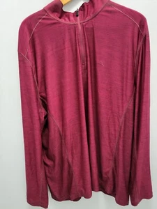 Tommy Bahama IslandZone 1/4 Zip Golf Sweatshirt Mens XXL Burgundy Pullover - Picture 1 of 12
