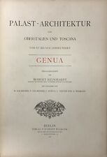 GENOVA. PALAST-ARCHITEKTUR GENUA. ROBERT REINHARDT. WASMUTH BERLIN 1886