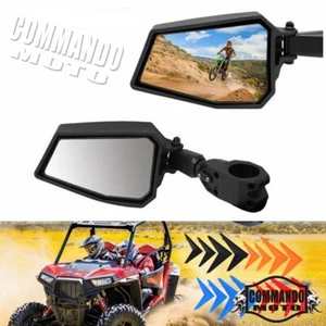 Pair 1.75" UTV Side Mirrors For Polairs RZR 570 800 900 RZR S 570 800 900 1000 - Imagen 1 de 8