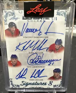 MULLER CARBONNEAU LECLAIR DAMPHOUSSE KEANE DIPIETRO DESIARDINS SAVARD AUTO #5/6 - Picture 1 of 5