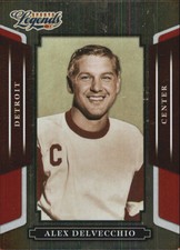 2008 Donruss Sports Legends Mirror Red #84 Alex Delvecchio /250