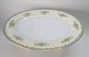 Plato para servir pavo ovalado grande Noritake Japón 89485 floral 16-1/4" lanare - Imagen 1 de 11