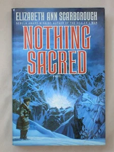 1st Ed NOTHING SACRED Elizabeth Ann Scarborough 1991 HC/DJ SCIENCE FICTION BOOK - Picture 1 of 3