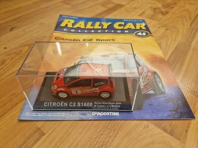 IXO DEAGOSTINI 1/43 CITROEN C2 S1600 RIAS BAJAS 2004 RALLY CAR + MAG - Image 1 of 3