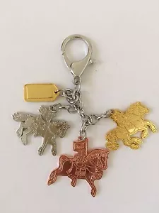Feng Shui Dreifaltigkeit des dreifachen Sieges Pferde hängendes Amulett Schlüsselanhänger USA Verkäufer - Bild 1 von 1