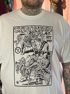 skurt cobain zine cover by jamie vayda TSHIRT buzz osborne nirvana melvins - Picture 1 of 2