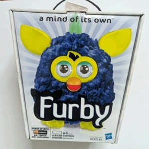 2012 Hasbro Blue/Yellow Furby, Original Box, Tested, Pre-Owned - Picture 1 of 9