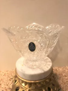 Royal Doulton Chelsea Heights Collection Footed Crystal Bowl - 4 1/4" H X 5 7/8" - Picture 1 of 6