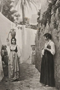 A GIRL IN CAPRI - Jean Benner- Photogravure - Gebbie & Co.-Young Women-Italy - Picture 1 of 9