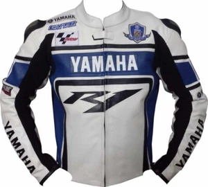 New Yamaha Motorrad Racing Biker Leather Jacket, Yamaha R1 biker leather jacket. - Picture 1 of 4