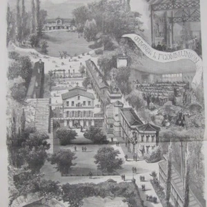 L'orphelinat d'Auteuil à vol d'oiseau - - Gravure de presse 1878 - Picture 1 of 2