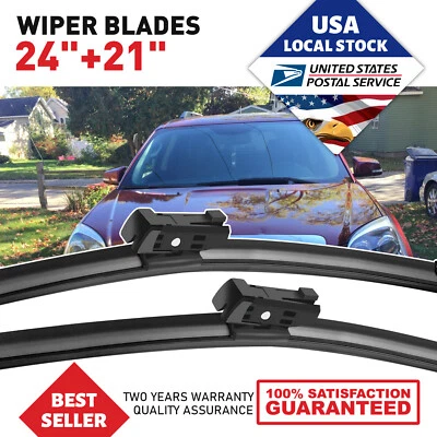 Set of 24"+21" OEM Front Windshield Wiper Blades For Saturn Aura 2008-2009 - Image 1 of 4