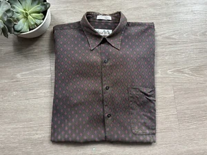 Men’s Vintage 80’s 90’s Italian Distressed Faded Long Sleeve Button Up - Picture 1 of 7