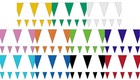 10m Colour Triangle Flag Bunting - Pennants Party Decoration Christmas Banner