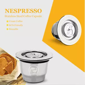 i Cafilas Edelstahl Espresso Kaffeekapsel Pod nachfüllbar für Nespresso - Bild 1 von 20