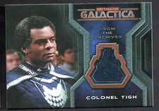 BATTLESTAR GALACTICA: COLONIAL WARRIORS (2006) COSTUME CARD #CC10 TERRY CARTER