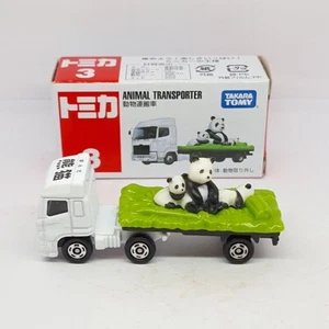TOMICA No.3 HINO PROFIA ZOO PANDA ANIMAL TRANSPORTER TRUCK TOMY 2012 - Picture 1 of 4