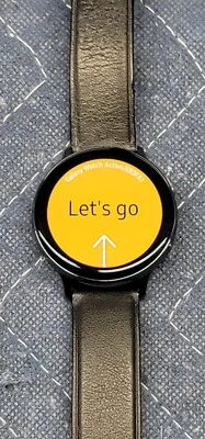 Reloj Samsung Galaxy Active 2 44 mm correa de cuero negro Foto 1 de 4