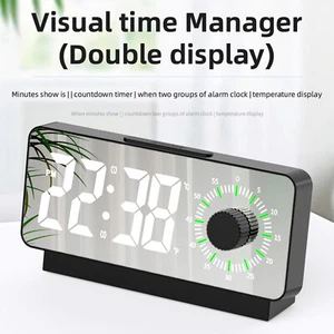 LED Wecker Digital Alarmwecker Uhr Kalender Schlummerfunktion Beleuchtet Alarm - Bild 1 von 13