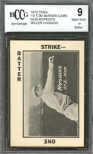 Miller Huggins 1973 Tcma '13 Tom Barker Game #Wg6 Reprints Cardinals BGS BCCG 9