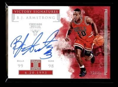 2018-19 Panini Impeccable Victory Signatures BJ Armstrong Auto Holo Silver /25 - Image 1 of 2