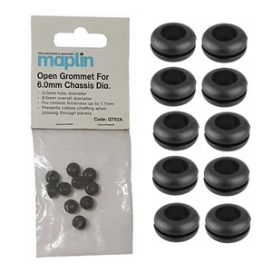 Maplin offene PVC-Tülle für 6,0 mm Gehäusedurchmesser 10er Pack - Bild 1 von 4