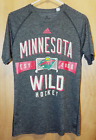 Adidas Minnesota Wild Nhl Hockey Top Crew Neck Size S/P Short Sleeve