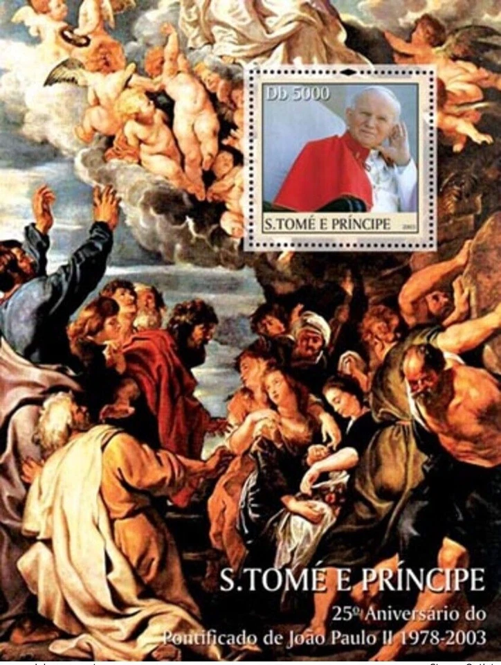Papa Juan Pablo II / Pinturas 2003 / Arte religioso - Sellos - MNH** G115 Foto 1 de 1
