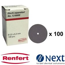Dental lab Standard separating Renfert metal ceramic cutting discs 100 pc 720000