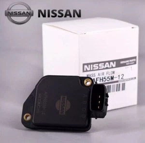 OEM HITACHI Mass Air Flow MAF Sensor for 1996-2004 Nissan Truck AFH55M-12 - Picture 1 of 6