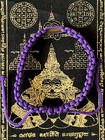 Bracelet VIOLET Thai sacré Sai Sin béni coton Chance tissu PHA YANT Bouddhisme
