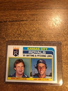 1982 Topps Baseball # 96 Royals Team Leaders/Checklist Unused George Brett