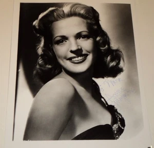 FOTO GLAMOUR AUTOGRAFIADA ANNE GWYNNE / 8 X 10 B&W - Imagen 1 de 1