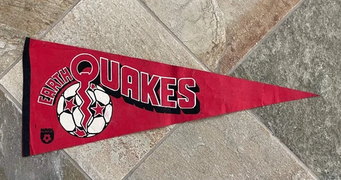 Vintage San Jose Earthquakes NASL Soccer Pennant Cover