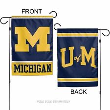 Michigan Wolverines 12" x 18" Premium Garden Flag