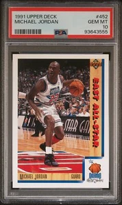 Michael Jordan 1991 cubierta superior PSA 10 Chicago Bulls - Imagen 1 de 2