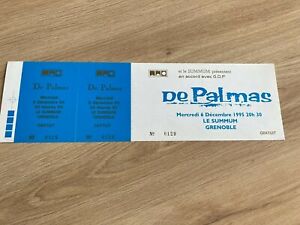 De Palmas, ticket de concert COMPLET 1995/Grenoble