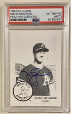 1985 Chong Modesto A’s MARK MCGWIRE Signed Autographed Baseball Card PSA/DNA