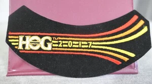 NEW 2017 Harley Davidson Owners Group HOG Pipes Ironon Rocker Vest Patch 5.75" - Picture 1 of 3
