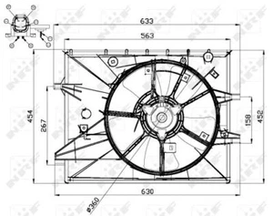 Rampro Engine Cooling Fan Fits Mazda MX-5 2005-2014 1.8 2.0 LFG115025F - Picture 1 of 5