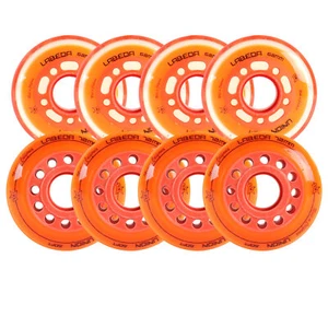 Labeda Roller Hockey Wheel Union Soft 76A Youth Hilo Combo 68mm 72mm - Picture 1 of 4