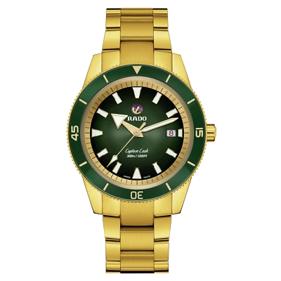 Nuevo Reloj Hombre Rado Captain Cook Automático Acero Inoxidable Esfera Verde R32136323 Foto 1 de 4