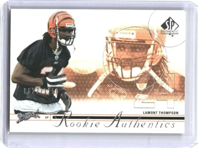 2002 SP Authentic #174 Lamont Thompson RC Rookie /1150 Bengals WSU Cougars - Image 1 of 2